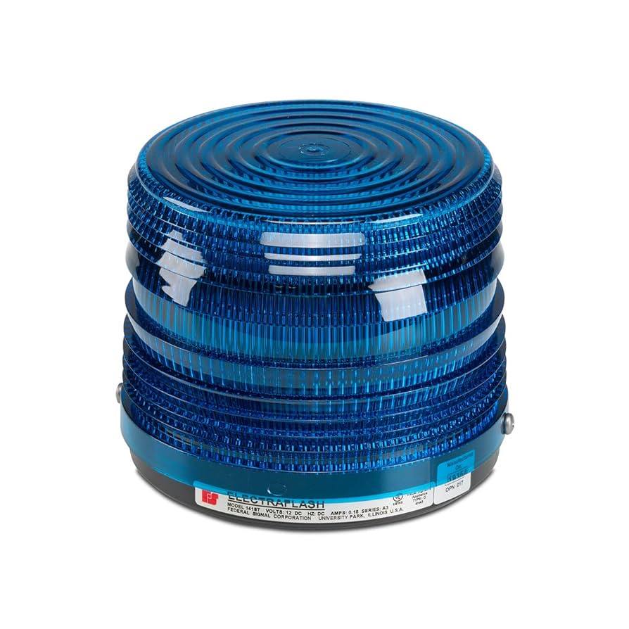 Federal Signal Warning Light, Strobe Tube, Blue, 120VAC Federal Signal Warning Light, Strobe Tube, Blue, 120VAC