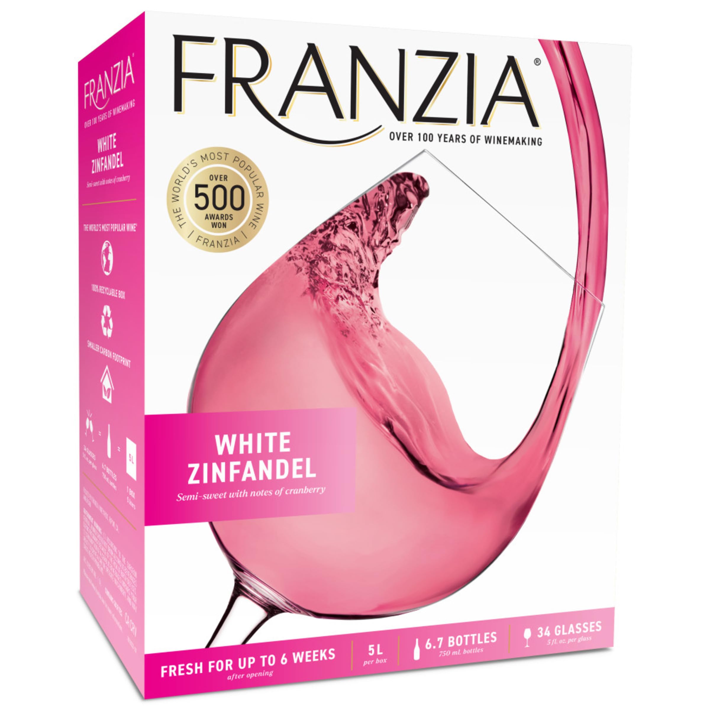Franzia White Zinfandel, 5 L Box at Amazon's Wine Store