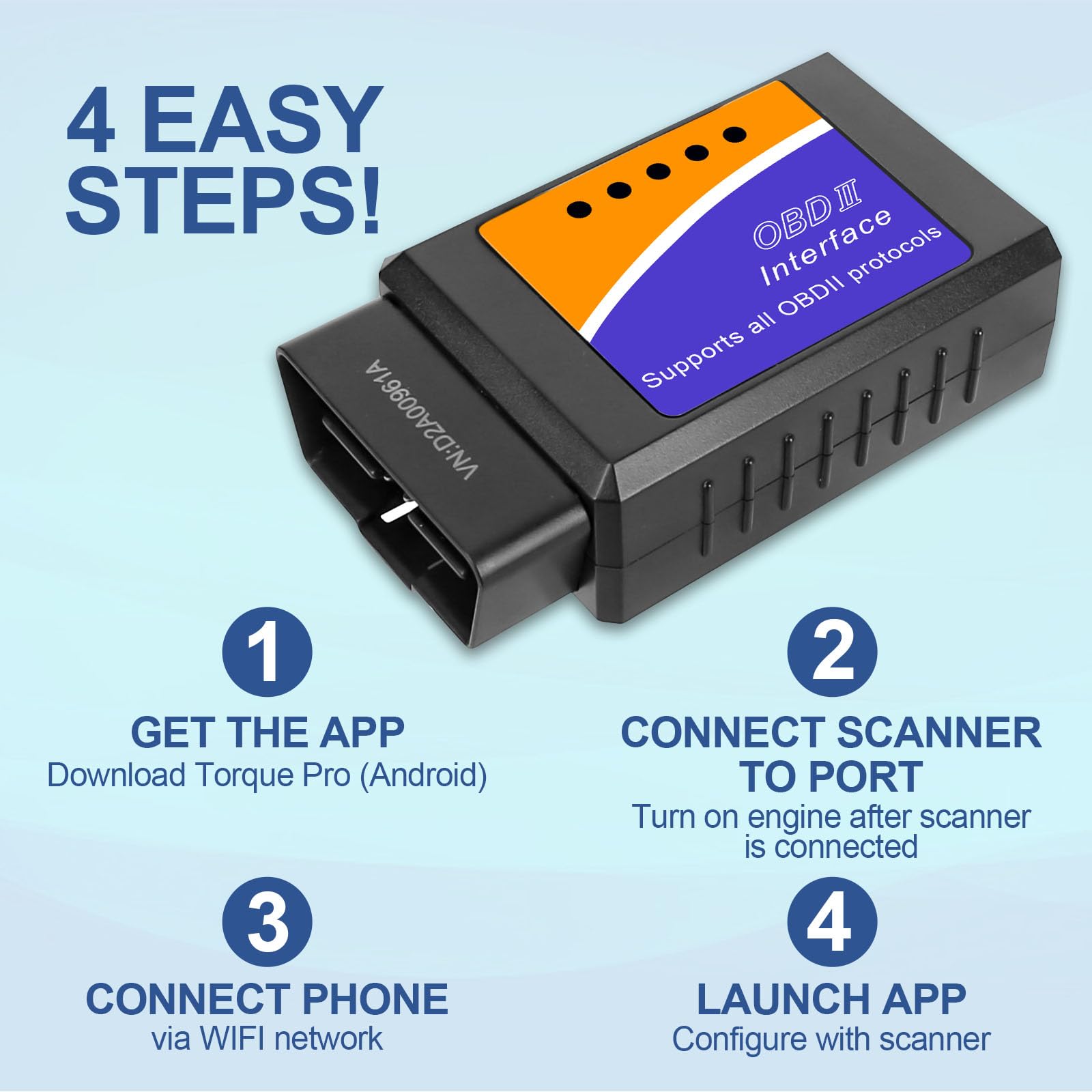OBD2 Auto Diagnostica, OBD2 Diagnostica in Italiano Lettore di Codici, Cancellazione Codici di Errore, Ricerca DTC, Dati in Tempo Reale per BMW Peugeot Volkswagen e Varie OBD II Protocol