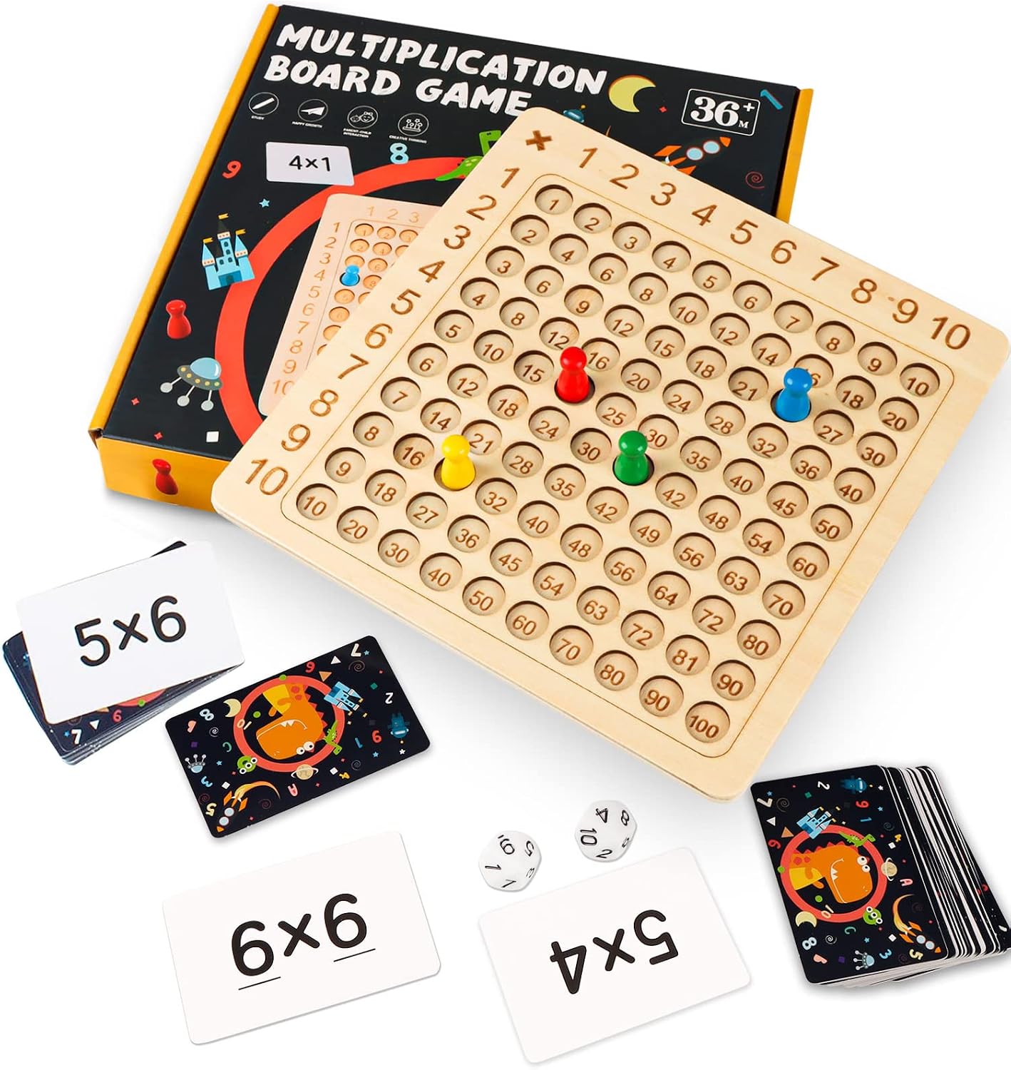 Amazon Starhig Wooden Montessori Multiplication Board Game Wooden 