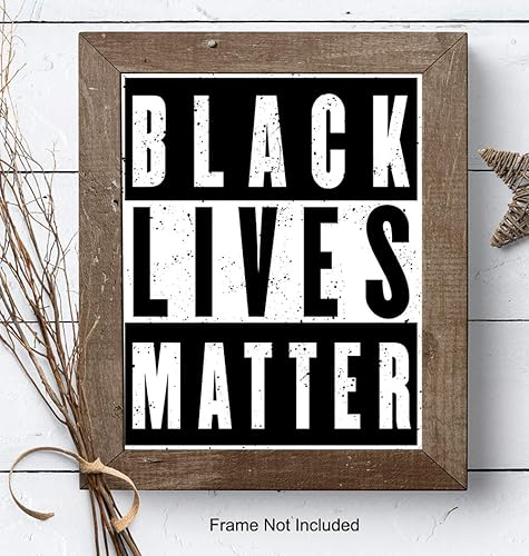 Miniatura 7 de Black Lives Matter Wall Art Poster - 8x10 African American Pride Print for Living Room, Bedroom, Office - Gift for Black History Month, Civil
