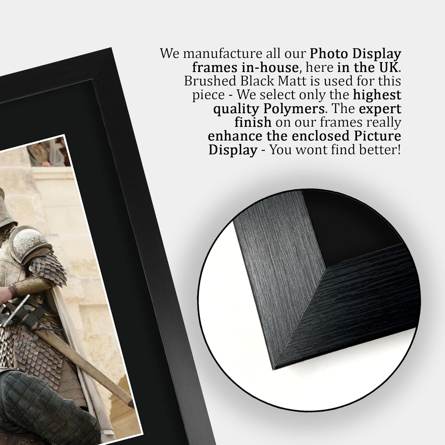 HWC Trading Game of Thrones Scene 1 Gifts Printed Signed Autograph Picture for TV Memorabilia Fans - 16" x 12" Framed
