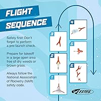 Vista 7 de Estes 7295 Kit de construcción de cohetes Orange Bull, kit de modelo de cohete volador intermedio para mayores de 10 años