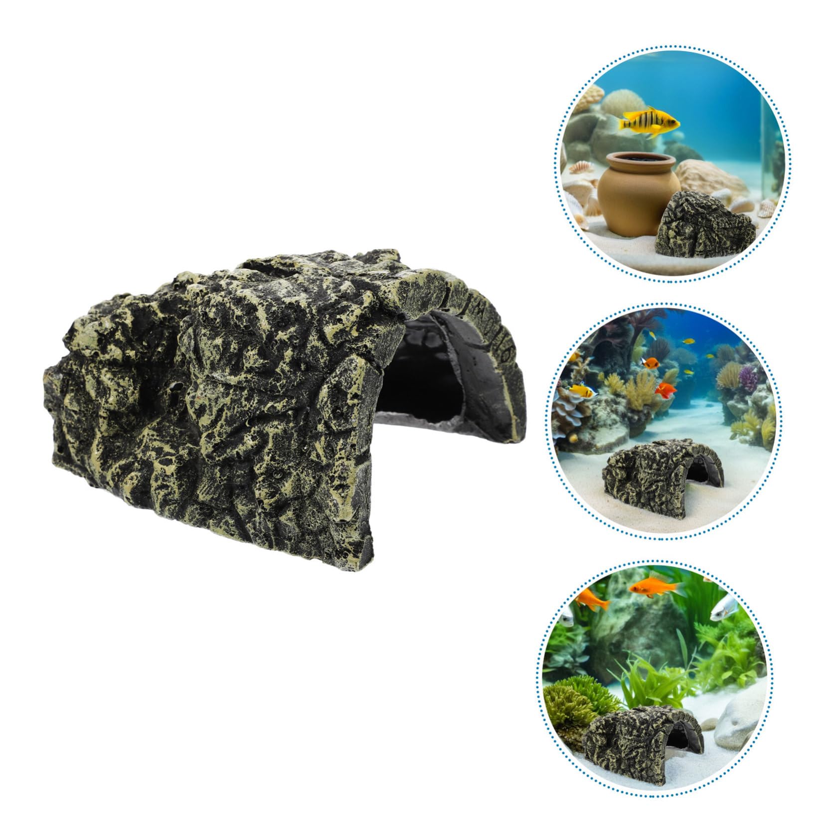 BESTonZON 2stücke Sonnenplattform Für Schildkröten Reptilien-Terrarium-zubehör Dekoration Für Garnelen Und Amphibien-terrarien Kletterrampe Aus Kunstharz Gemütlicher Rückzugsort Für Kleine e