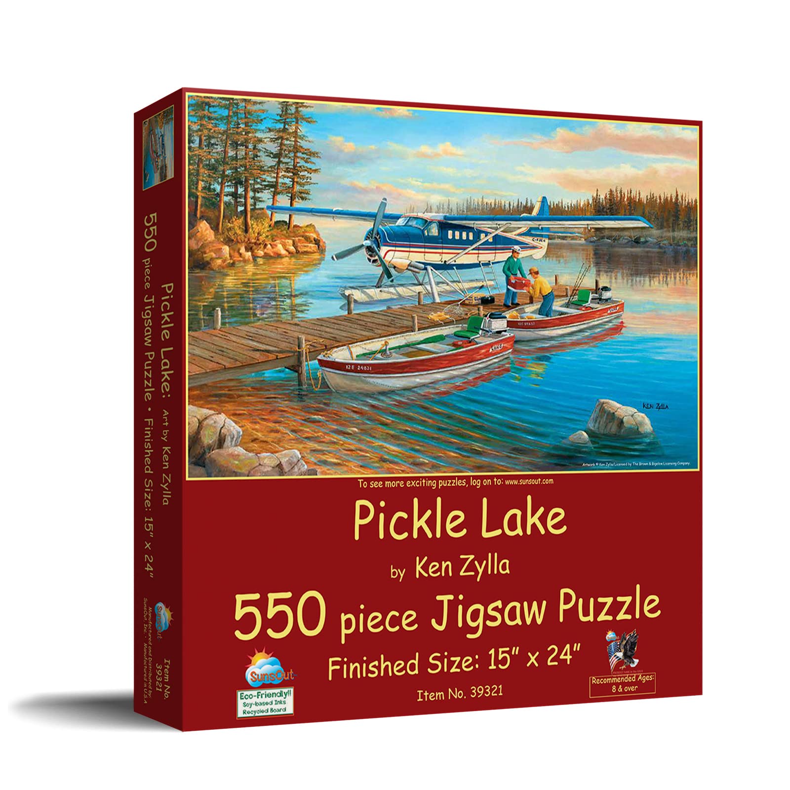SunsOut Puzzle „Pickle Lake“ Von Ken Zylla – 550 Teile, 38,1 X 61 Cm, Umweltfreundlich