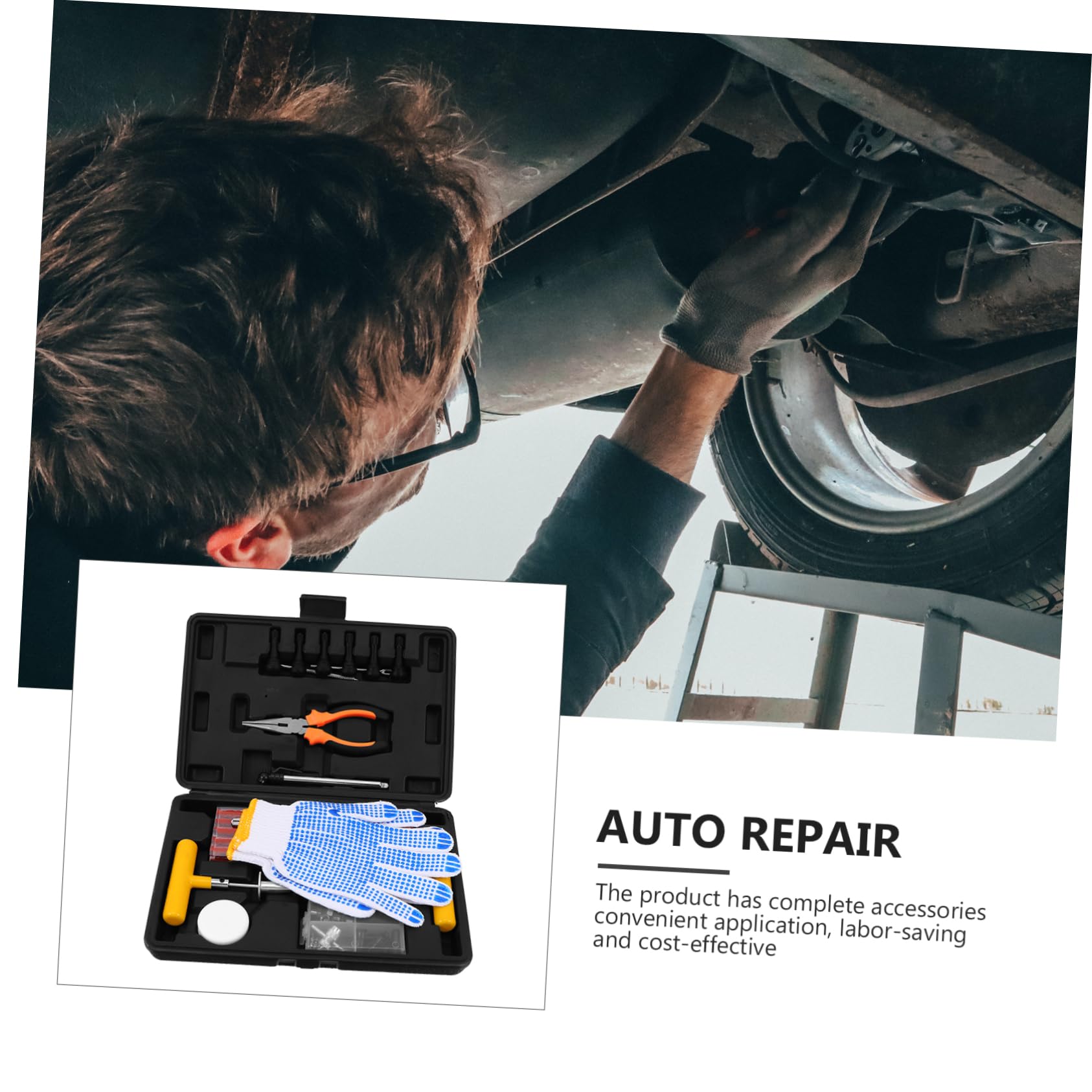 Kit di Riparazione Pneumatici Auto da 100 Pezzi Multiforme