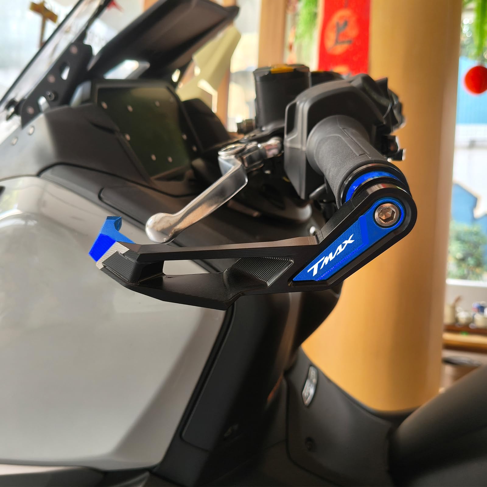Handprotektoren Für tmax 560 2026 TECH MAX 560 TMAX560 T-MAX 560 2022 2023 2024 2025 2026 Motorrad Zubehör Handschutz Bremsschutz Kupplungshebel Lenker Schutz (Blau)
