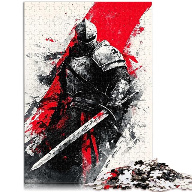 Foto 2 de 6 de Puzzles de 2000 Piezas para Adolescentes Caballero de Rojo Juegos Divertidos para la Familia Regalos…