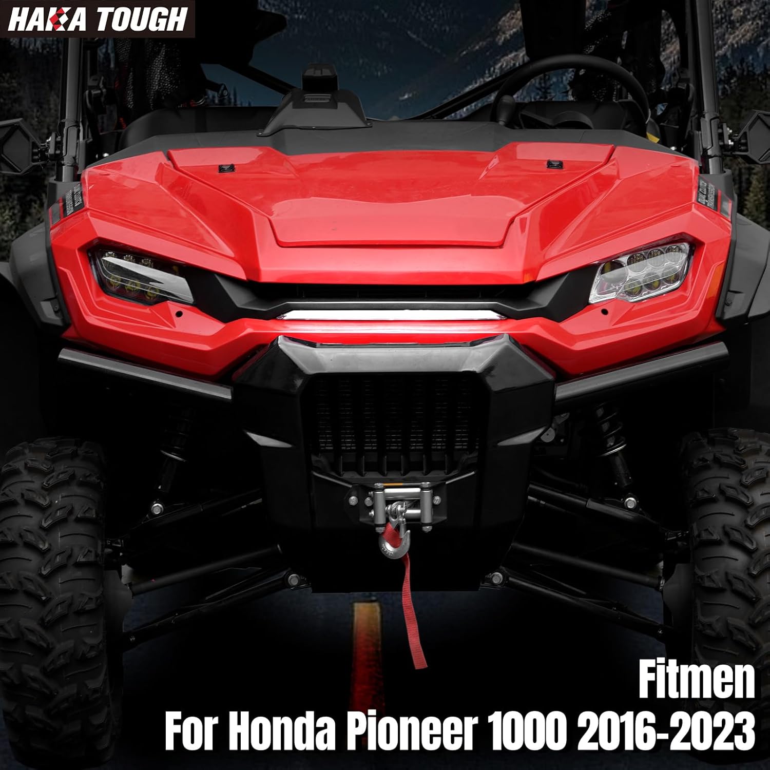 HAKA TOUGH Front Grill Light for Pioneer 1000-5 2016-2023 LED Auxiliary Lights for Pioneer 1000 Accessories Spotlights Daytime Running