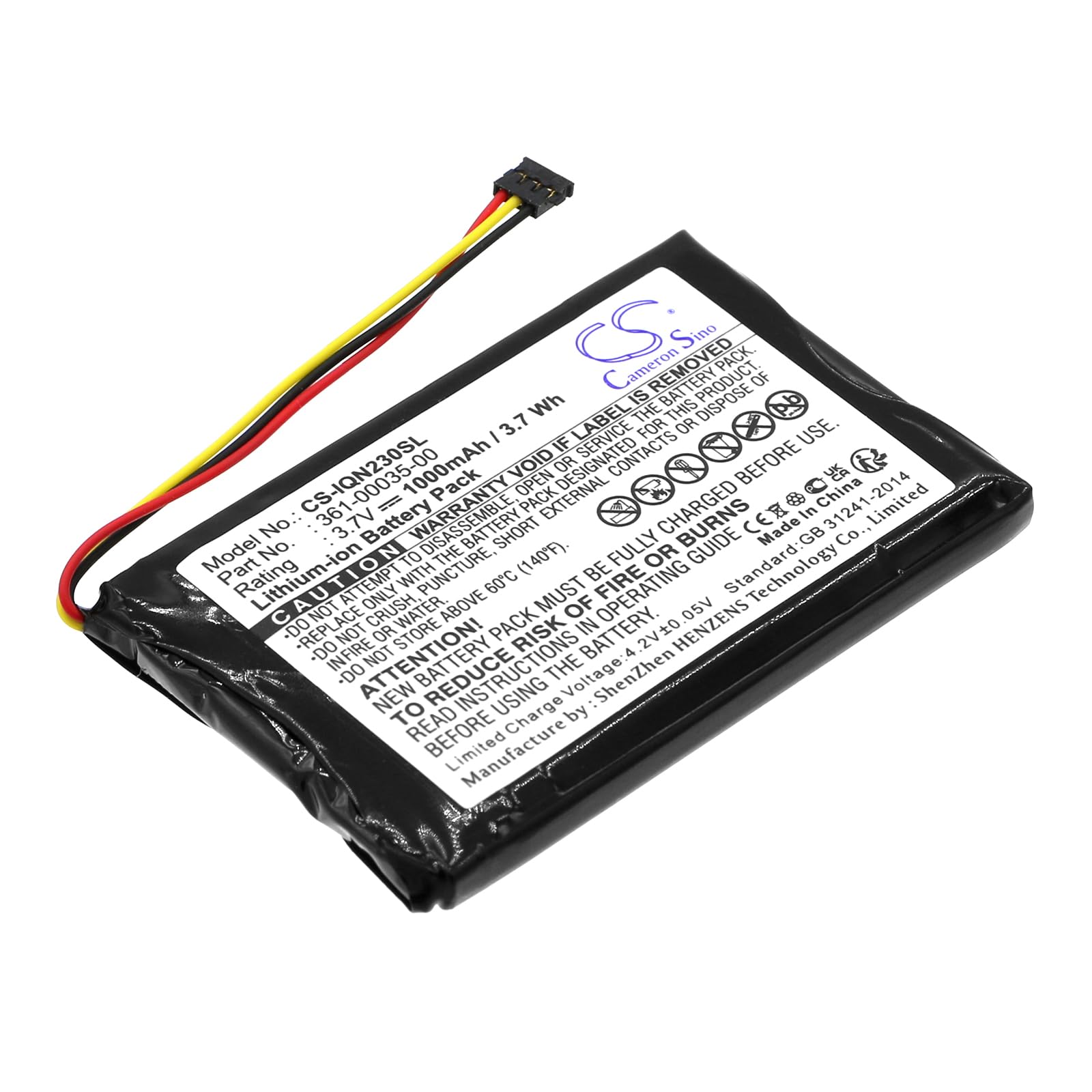 Batteria Garmin Techtek 1000mah Li-ion Battery For Garmin Edge Touring Plus Edge Touring Plus Nuvi 2300 Batteria Compatibile Modelli Garmin Specifici - 6