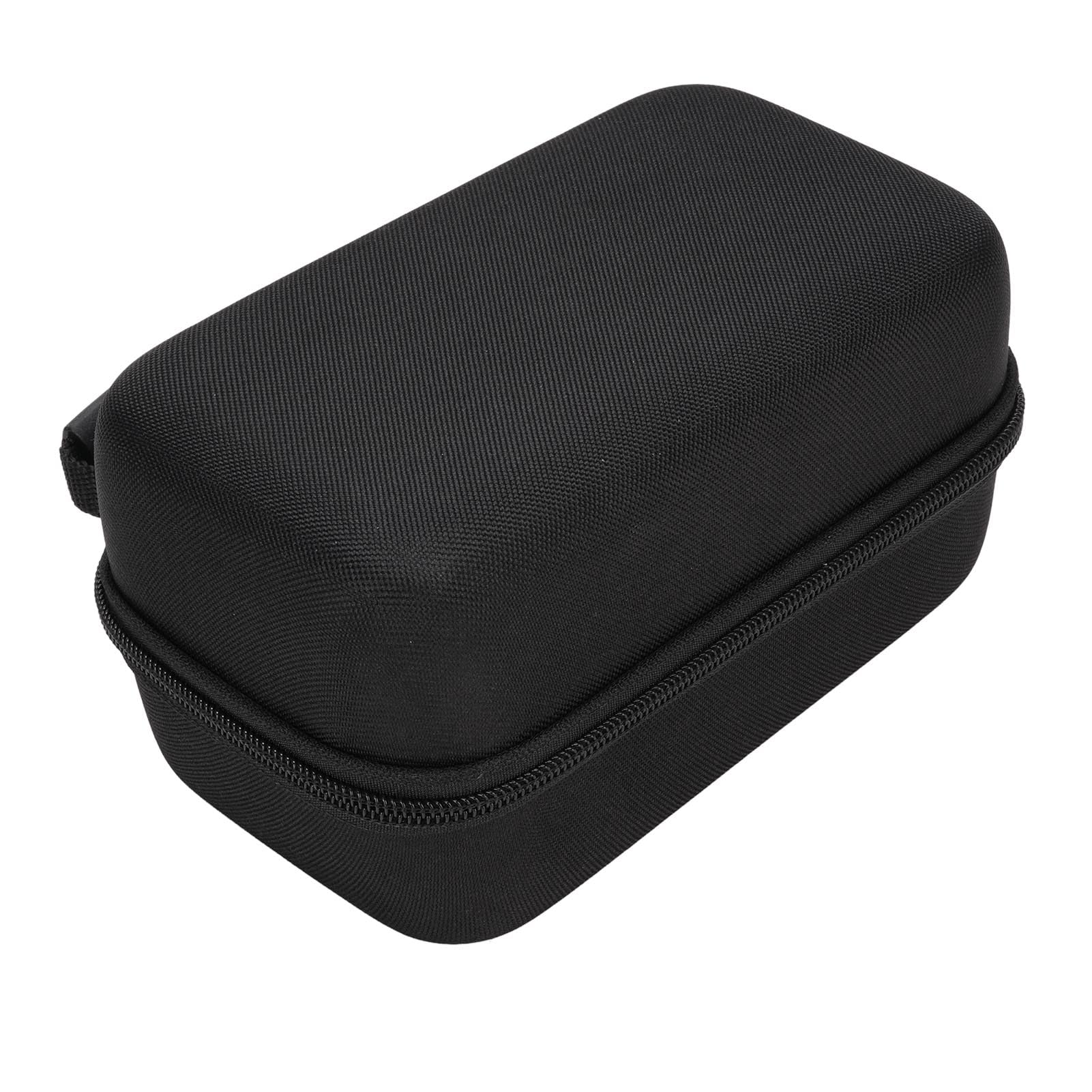 Wakects Custodia Rigida per Altoparlante Custodia da Trasporto per Altoparlante in Nylon EVA con Scomparti per Accessori Maniglia con Rivestimento Morbido per Riporre in Viaggio Uso Quotidiano (BLACK)
