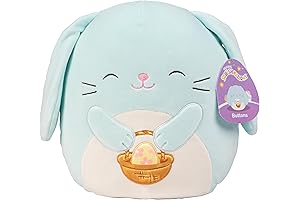 Squishmallows Buttons, The Blue Plush Easter Bunny