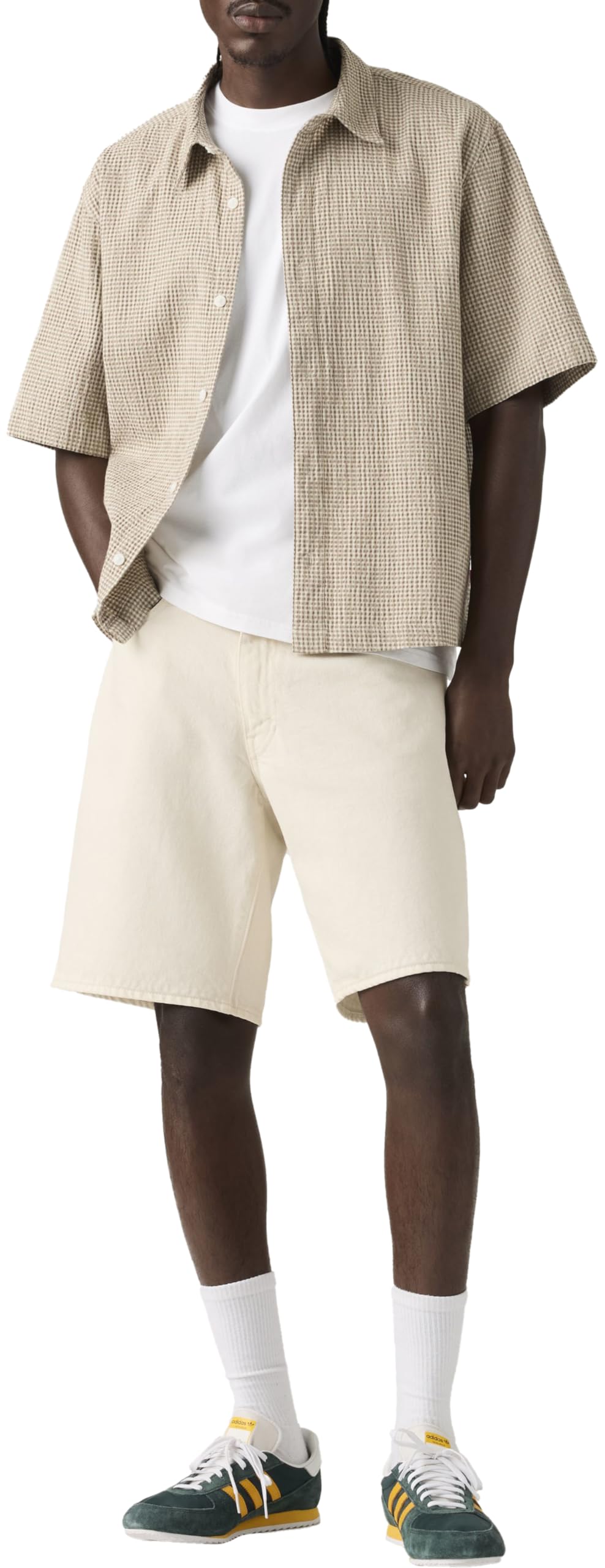 468 Loose Shorts Ecru Bone Shorts