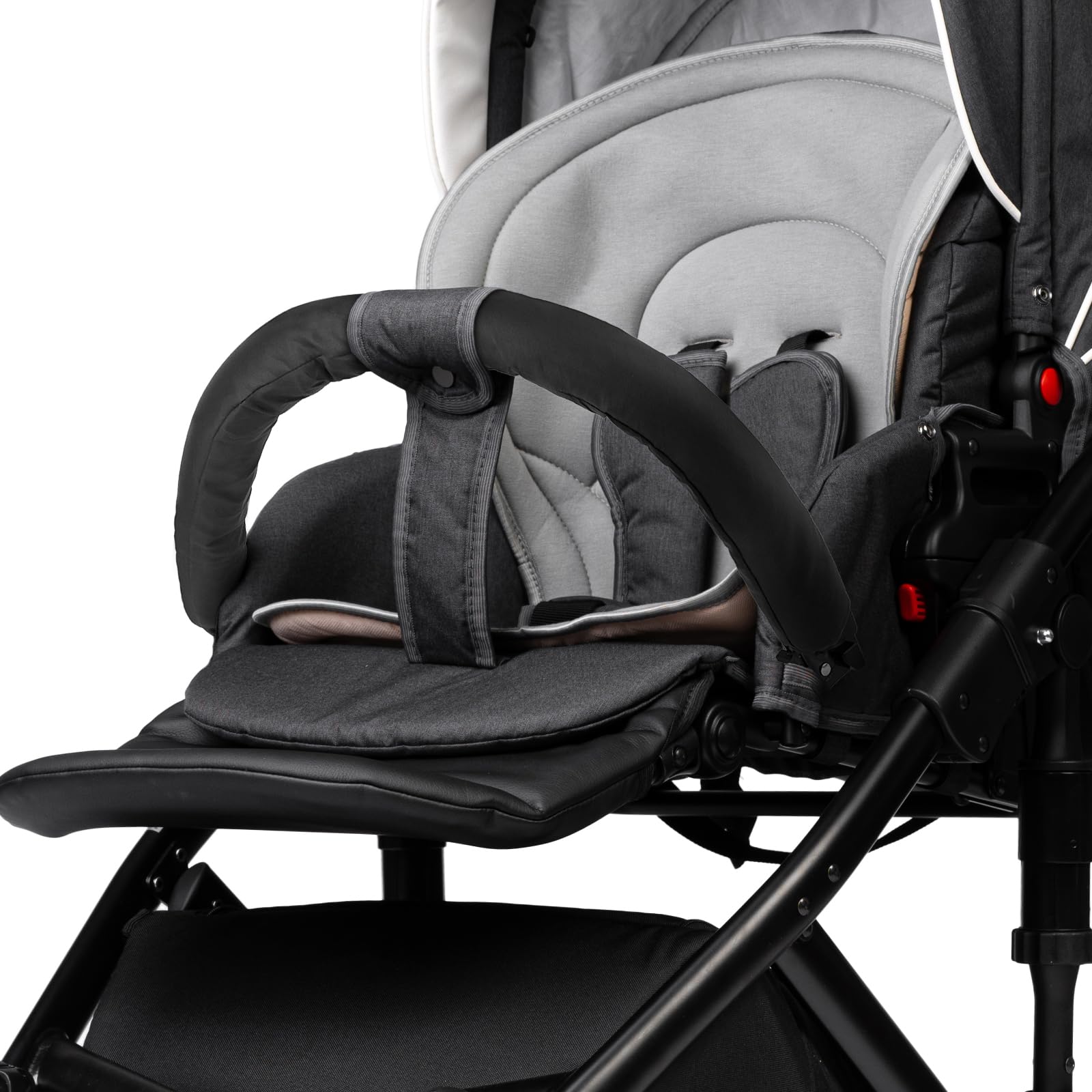 Paracolpi per Passeggini, Barra Di Supporto per Passeggino, Barra Di Sicurezza per Passeggino Durevole, Maniglia Universale per Tubi Tondi in Acciaio Di Diametro 1,5 Cm-1,7 Cm
