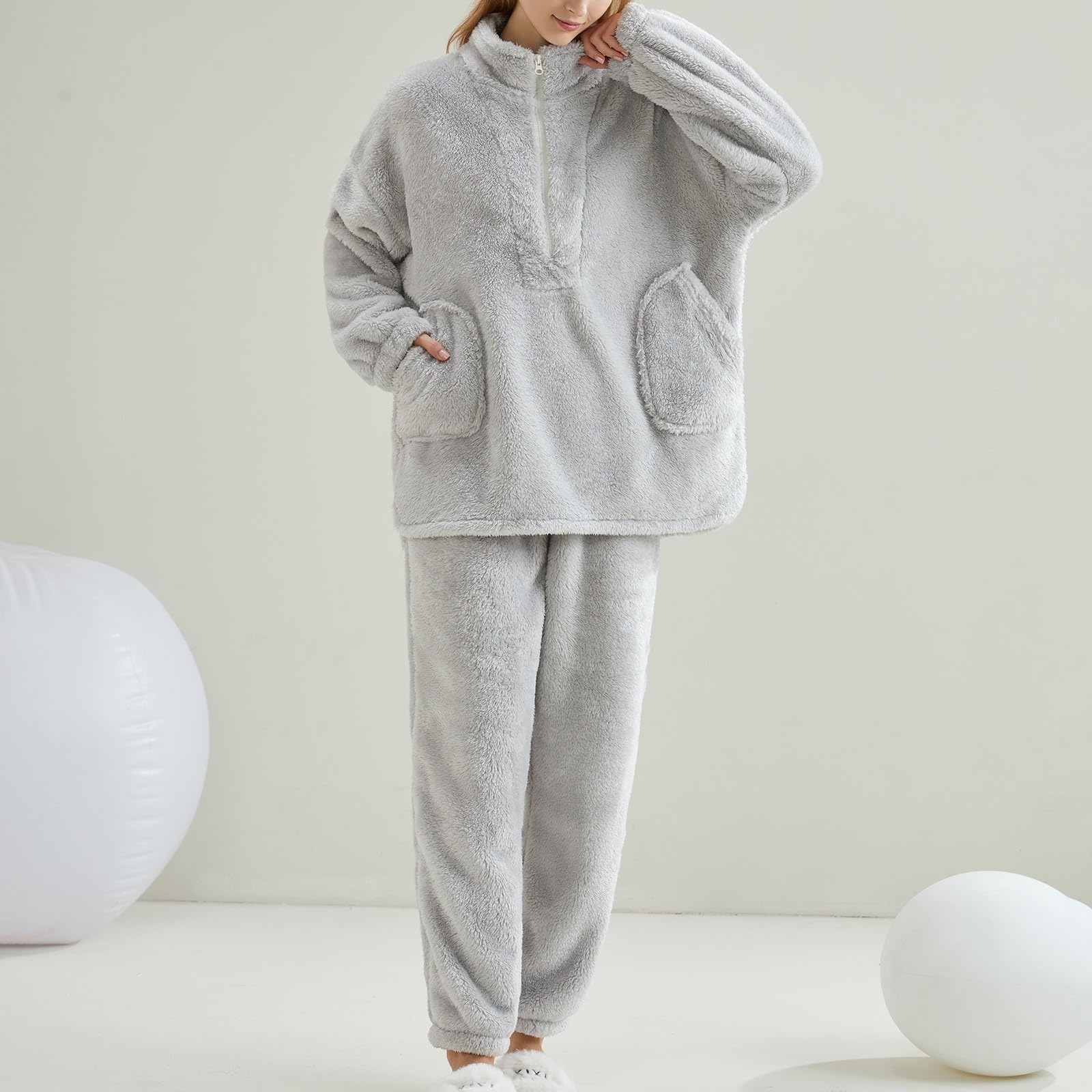 Pijama mujer mujer otoño e invierno franela pijama pijama traje cárdigan