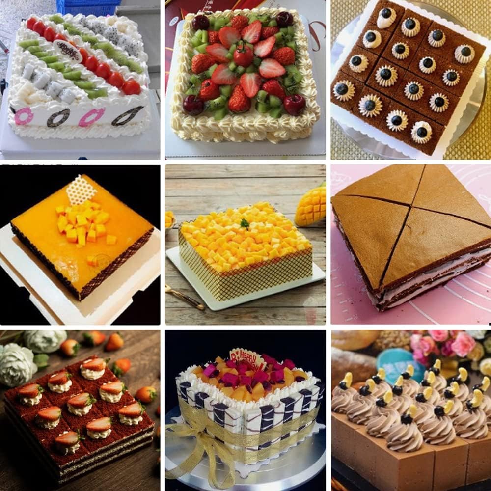 1 Piece Square Springform Cake Tin for Baking Non Stick, Pudding Pan, Bake Tin for Cake, Carbon Steel, 22 cm