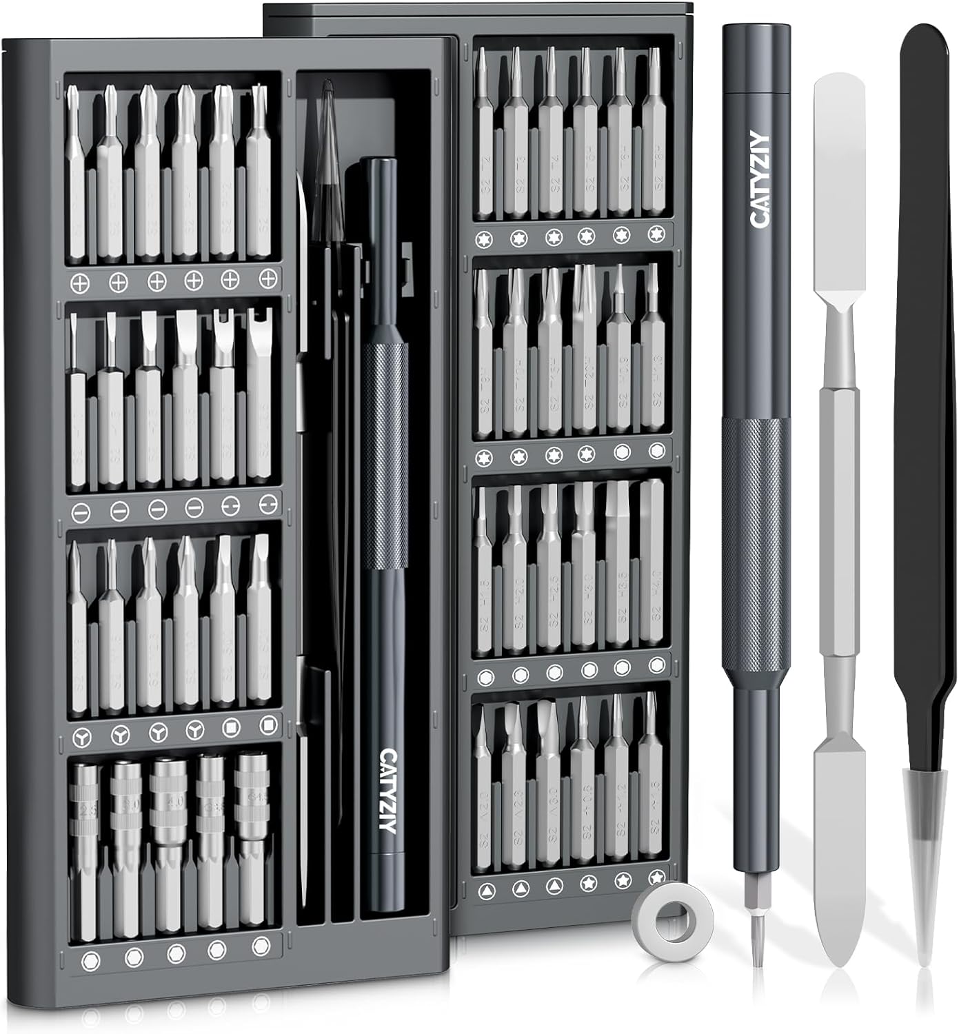 Precision Screwdriver Set, Mini Repair Tool Kit with Magnetized Tip & Magnetic Mat for iPhone, MacBook, Laptop, PS5, Xbox, Switch, Glasses, Watch & Small Electronics (Classic, 52-IN-1)