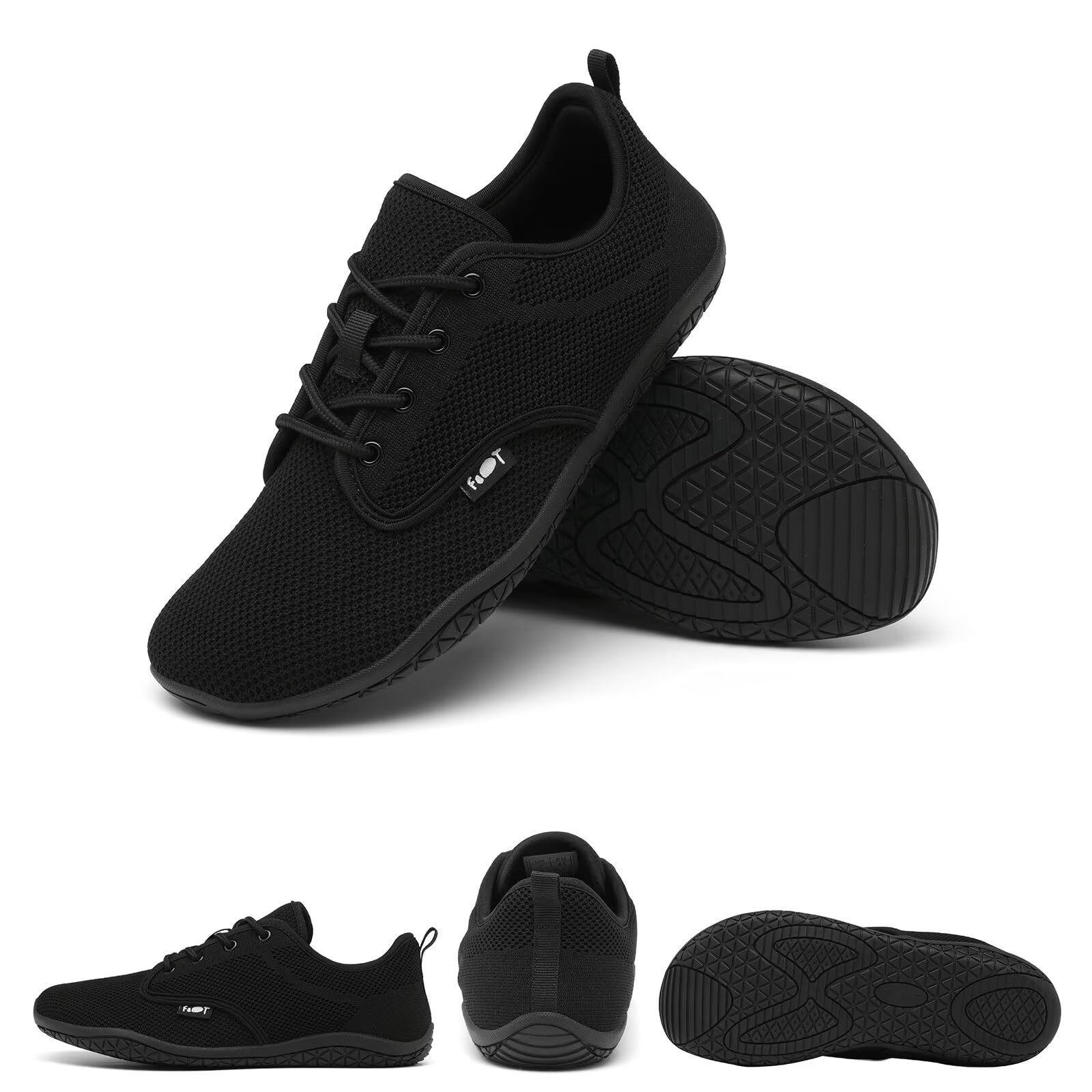 Geweo Unisex Barfußschuhe Breite Zehenbox Zero Drop Leicht Barfuss Sneaker