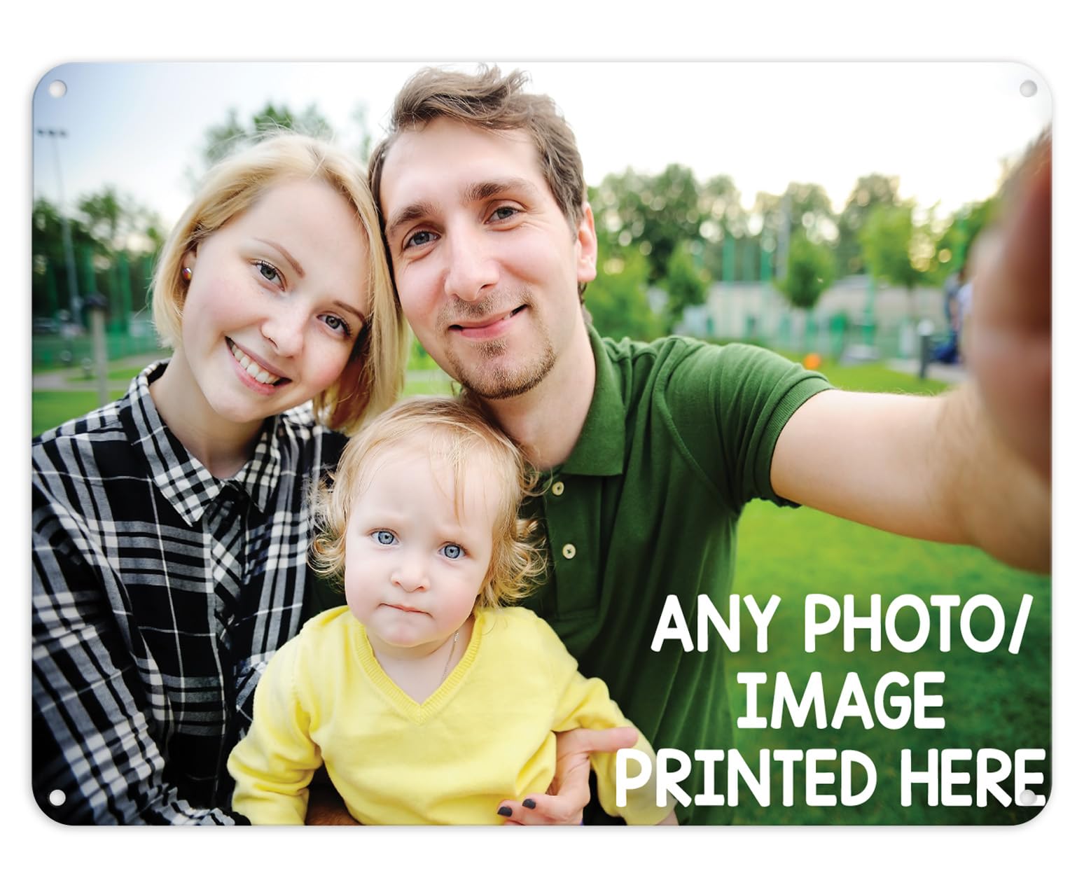 Shopagift Personalised Any Photo Custom Metal Sign Wall Art Poster Photo Gift Plaque For Housewarming Keepsake Pub Bar Garage Shed Bedroom Lounge or Office - A5