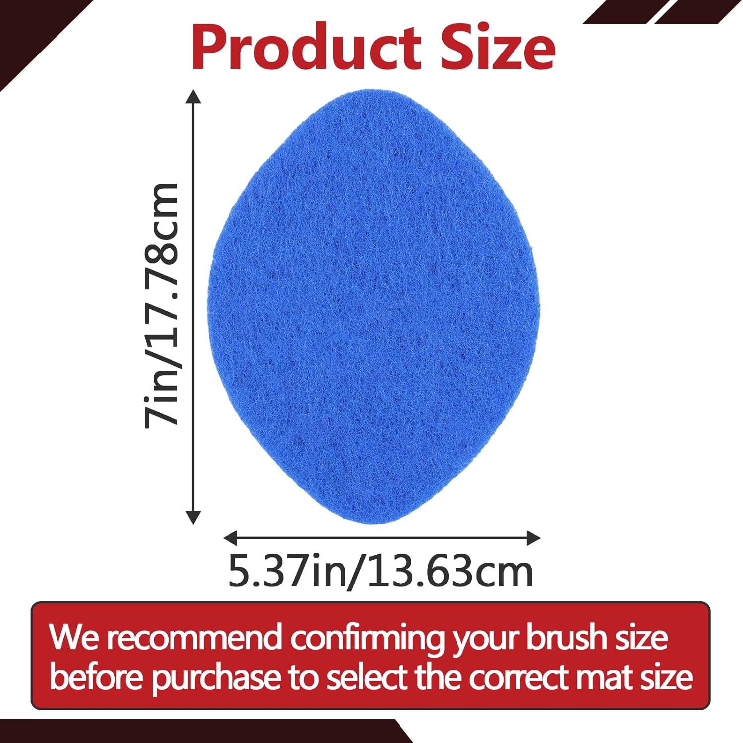 10Pcs Shower Scrubber Refill Pads Compatible with Tub & Tile Scrubber, Durable Blue Non-Scratch Replacement Pads for Bathroom & Toilet Wall Floor Cleaning