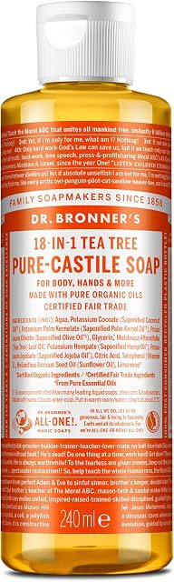 Dr. Bronner's Mydło w płynie z drzewa herbacianego, 240 ml