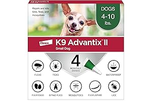 k9 Advantix II Flea, Tick & Mosquito Treatment for Small Dogs (4-10...
