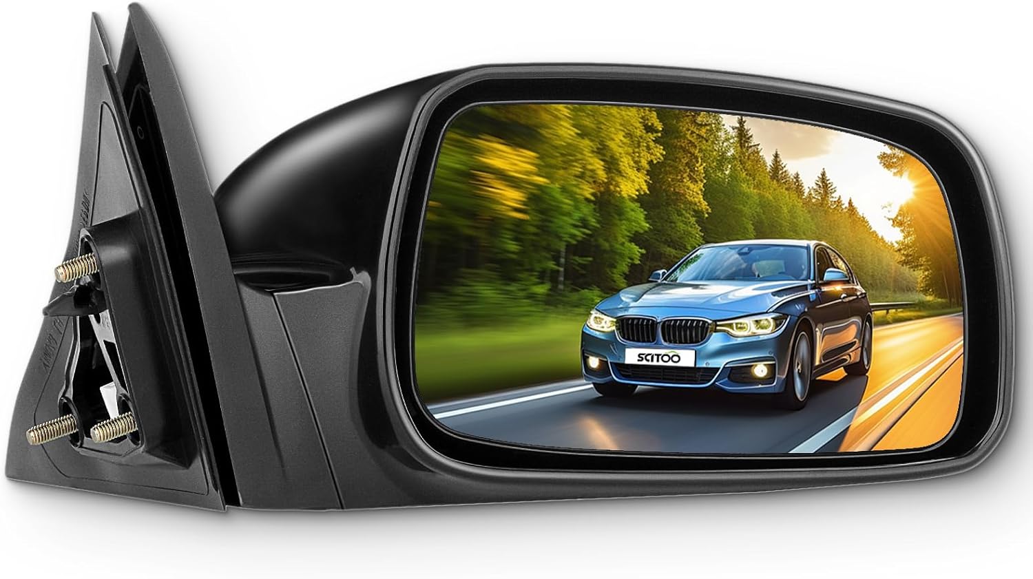 SCITOO Passenger Side Mirrors fit for 2007 2008 2009 2010 2011 for Toyota Camry with Power Controlling Non-telesccoping Non-Folding Features Exterior Accessories Mirrors