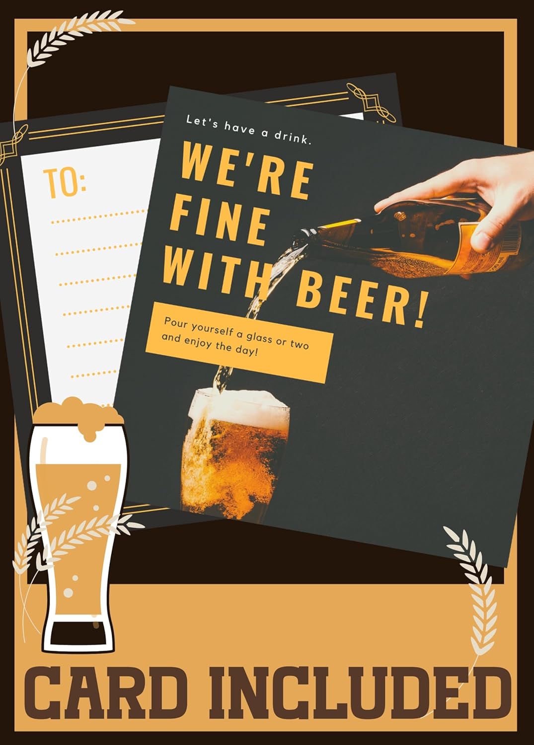 Onebttl Fishing Gifts for Men Unique, 15oz Beer Glass, Funny Gift Idea for Christmas, Father's Day, Birthday, Beer Fishy - Image 7