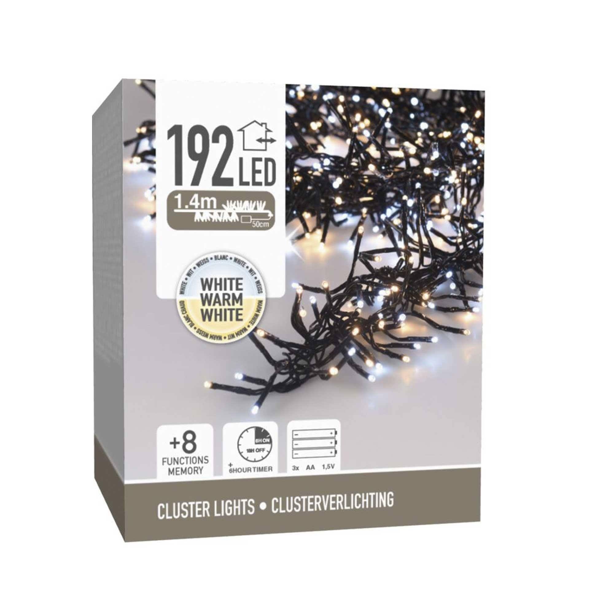 Cadena de luces LED de 1,4 m Well Home con 8 funciones para decorar terrazas y salones acogedores