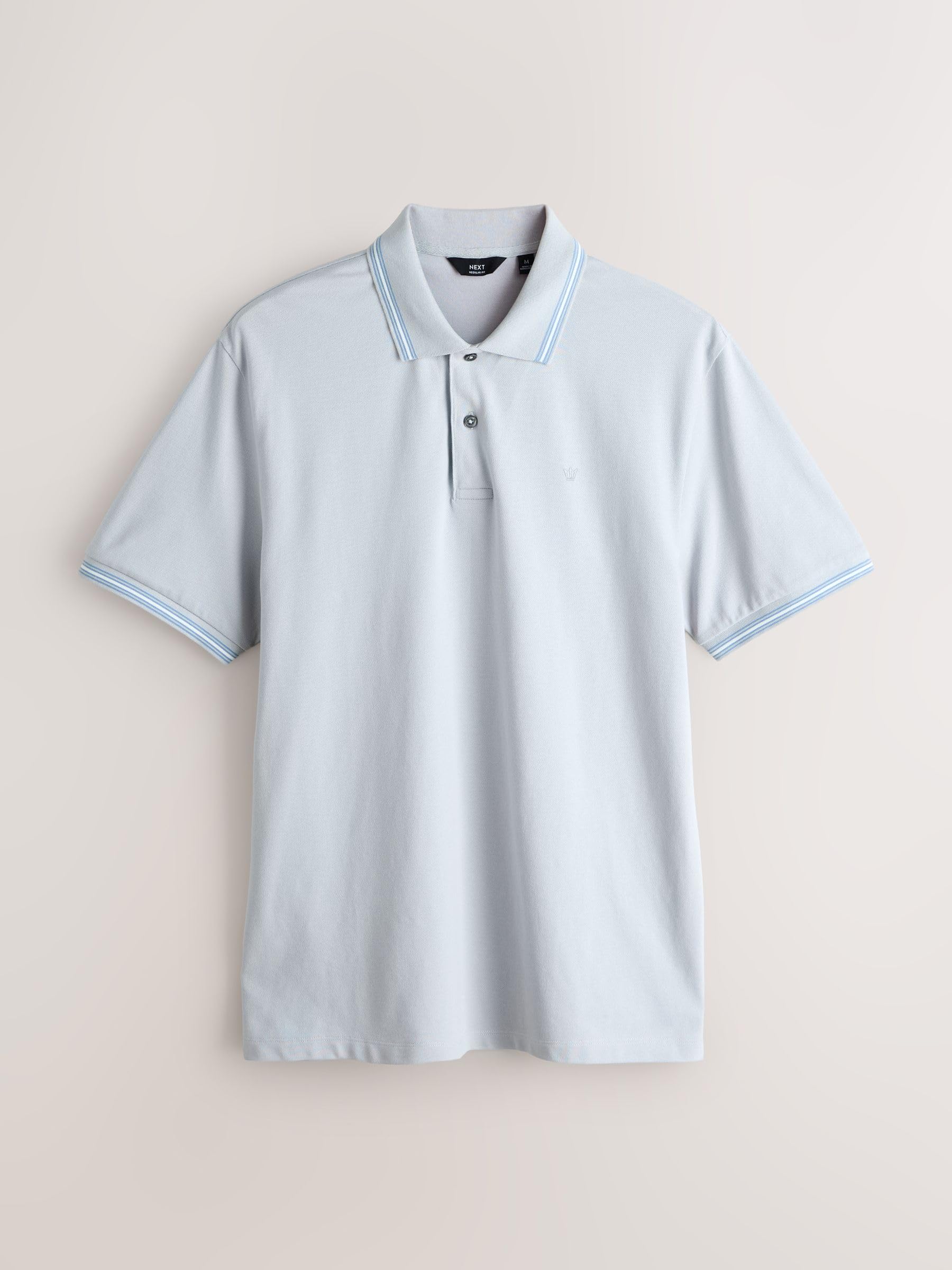 NEXT Hombres Pack de 3 Polos de Manga Corta de piqué con Ribetes