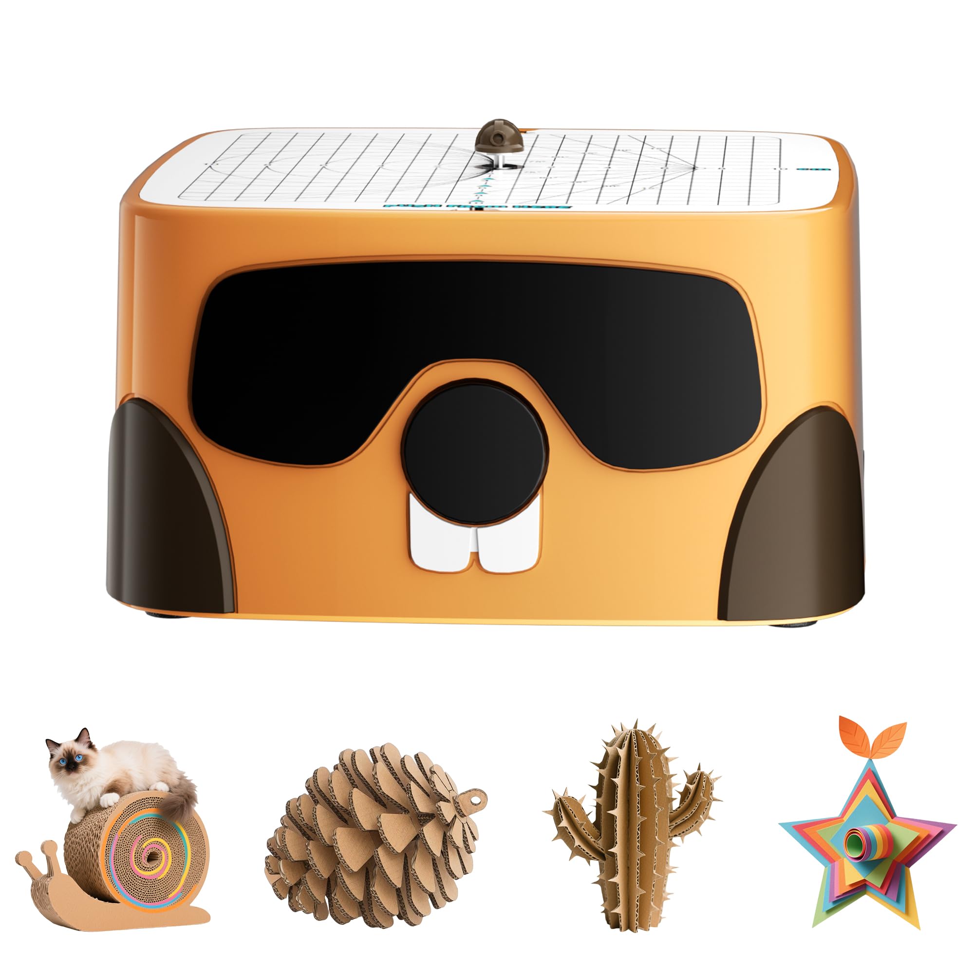 Herramientas de cartón ACMER para niños, kit de construcción de cartón seguro para bricolaje, cortador de cartón para niños, juguete para niños y niñas, perfecto para familiares y amigos, proyectos creativos, modelos 3D