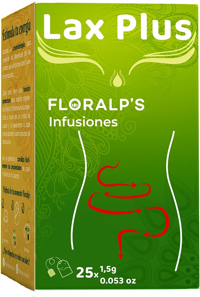 Lax Plus de Floralp's - Infusión Natural con Cassia Angustifolia - 25 Sobres