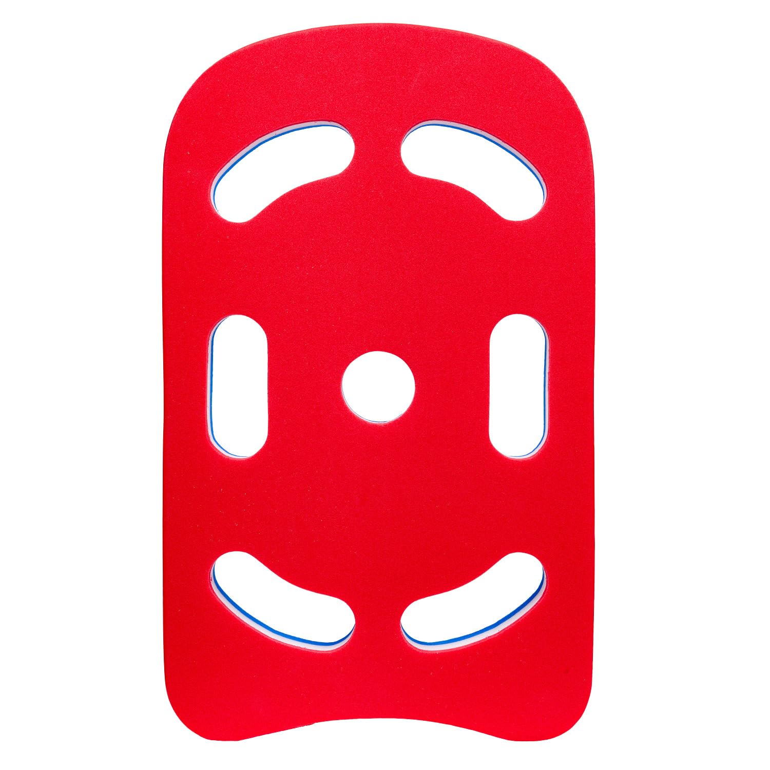 Sport-Thieme Schwimmbrett Multi | Schwimmhilfe, Kick-Board für Erwachsene u. Kinder | Ergonomischen Grifflöchern | Aus weichem Schaumstoff