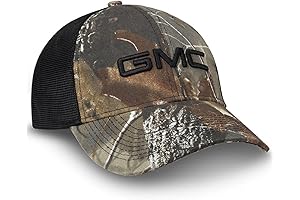 Camo Black Mesh Hat Perfect Accessory for GMC Truck Enthusiasts