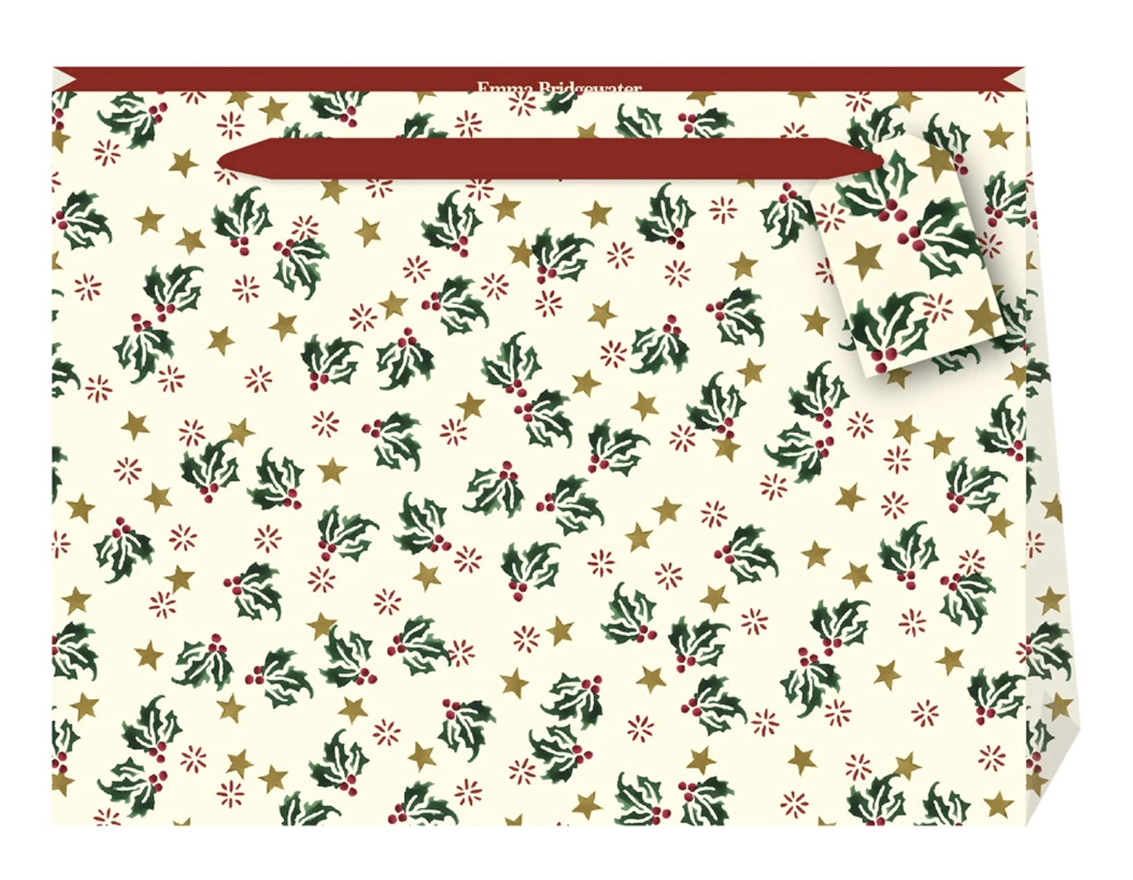 Penny Kennedy Emma Bridgewater SCATTERED HOLLY Shopper Style Bag, size: 365 x 275 x 120mm