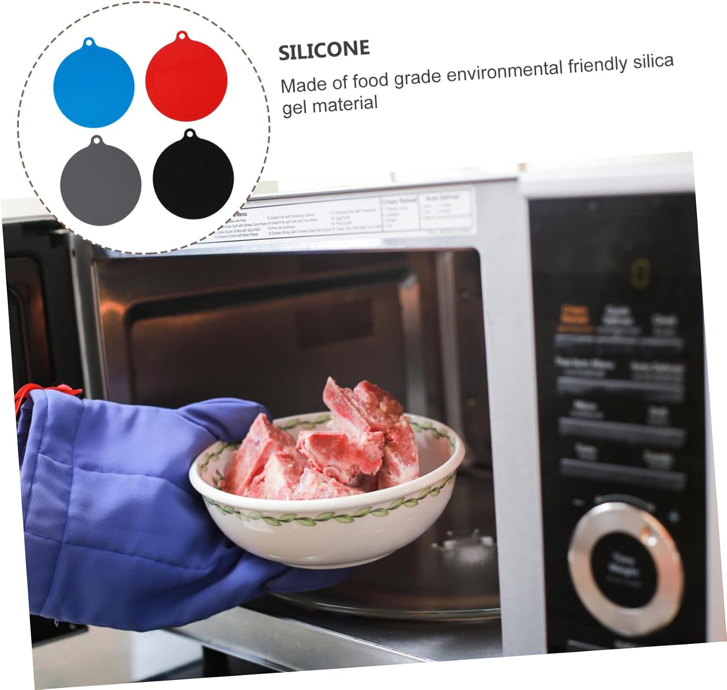 4pcs Silicone Oven Mat Reusable Table Mats for Kitchen Microwave Oven Silicone Pad Induction Cooker Kitchen Supply