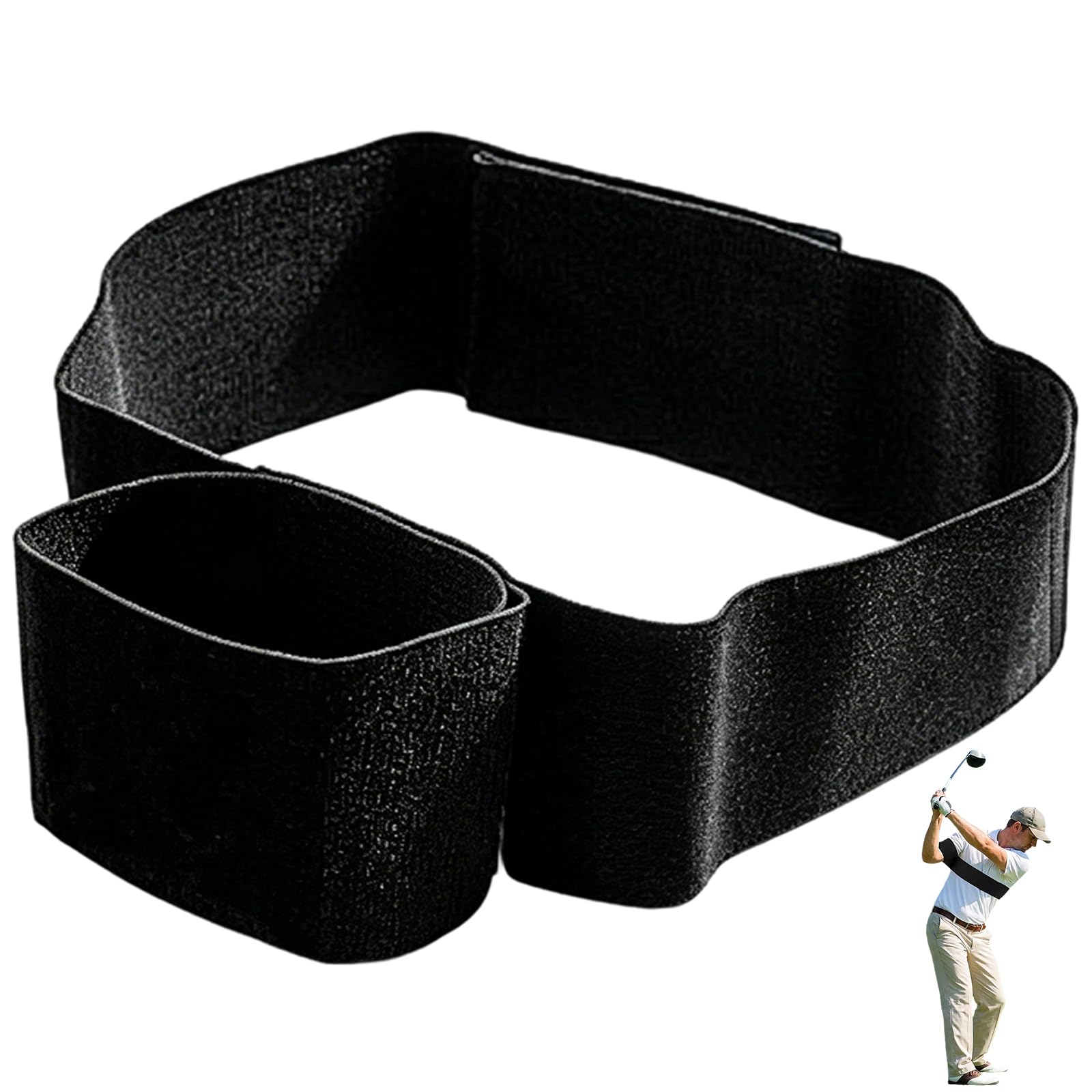 Golf Swing Training Aid, TRS Slider Golf Aid, Swing Sync Golf Trainer for Home Practice and Driving Range, Posture Correction Tool with Adjustable Fit, Muscle Memory Development for Golf Beginners