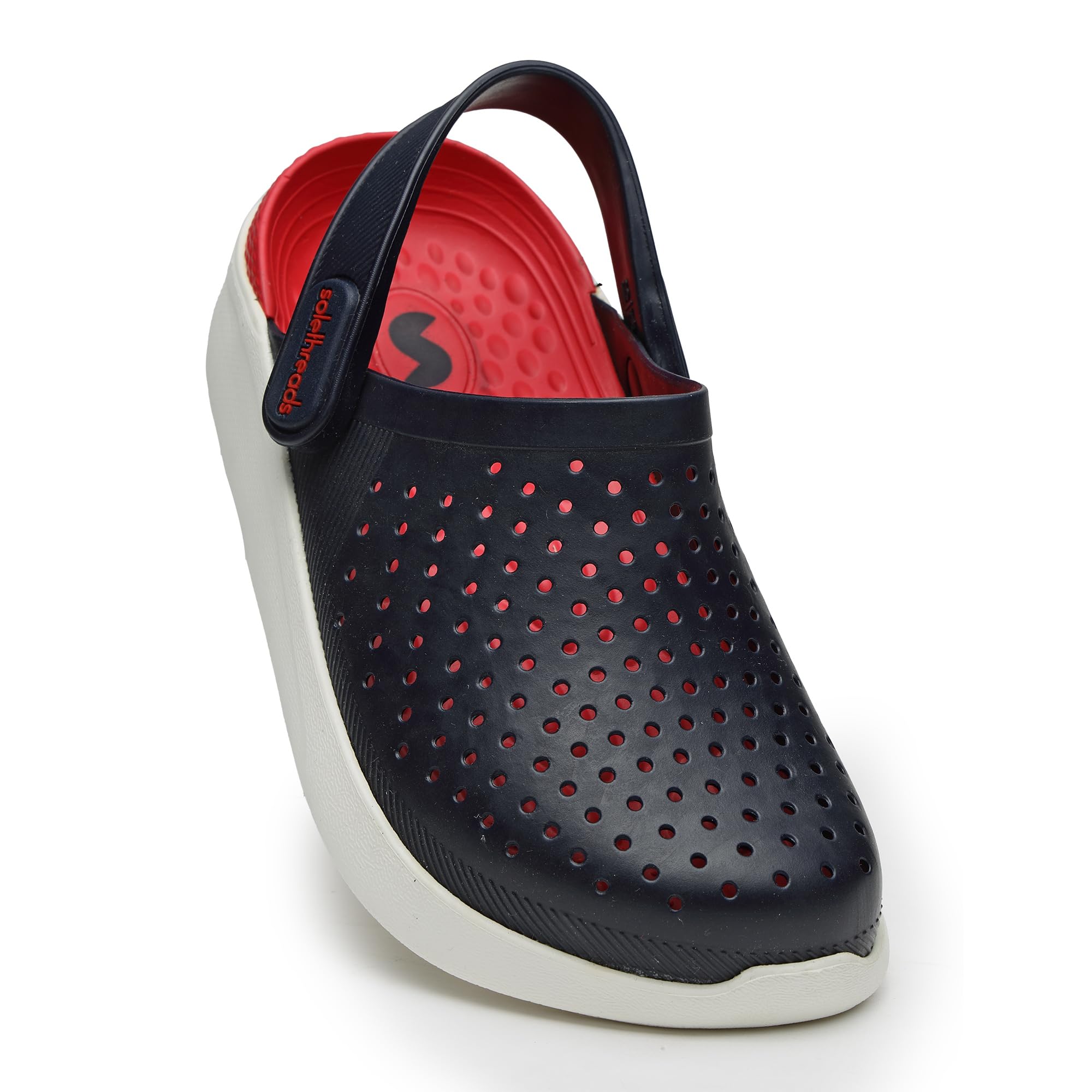 SOLETHREADS Clogs Hop for Kids | Breathable | Stylish | Slip-on | Anti-Skid | Durable | Casual | Comfortable | Clogs for Indoor and Outdoor Utility | Premium Slip-On Mules for Kids|Navy|UK 12 KD (B0D22XFCKZ) Amazon Price History, Amazon Price Tracker