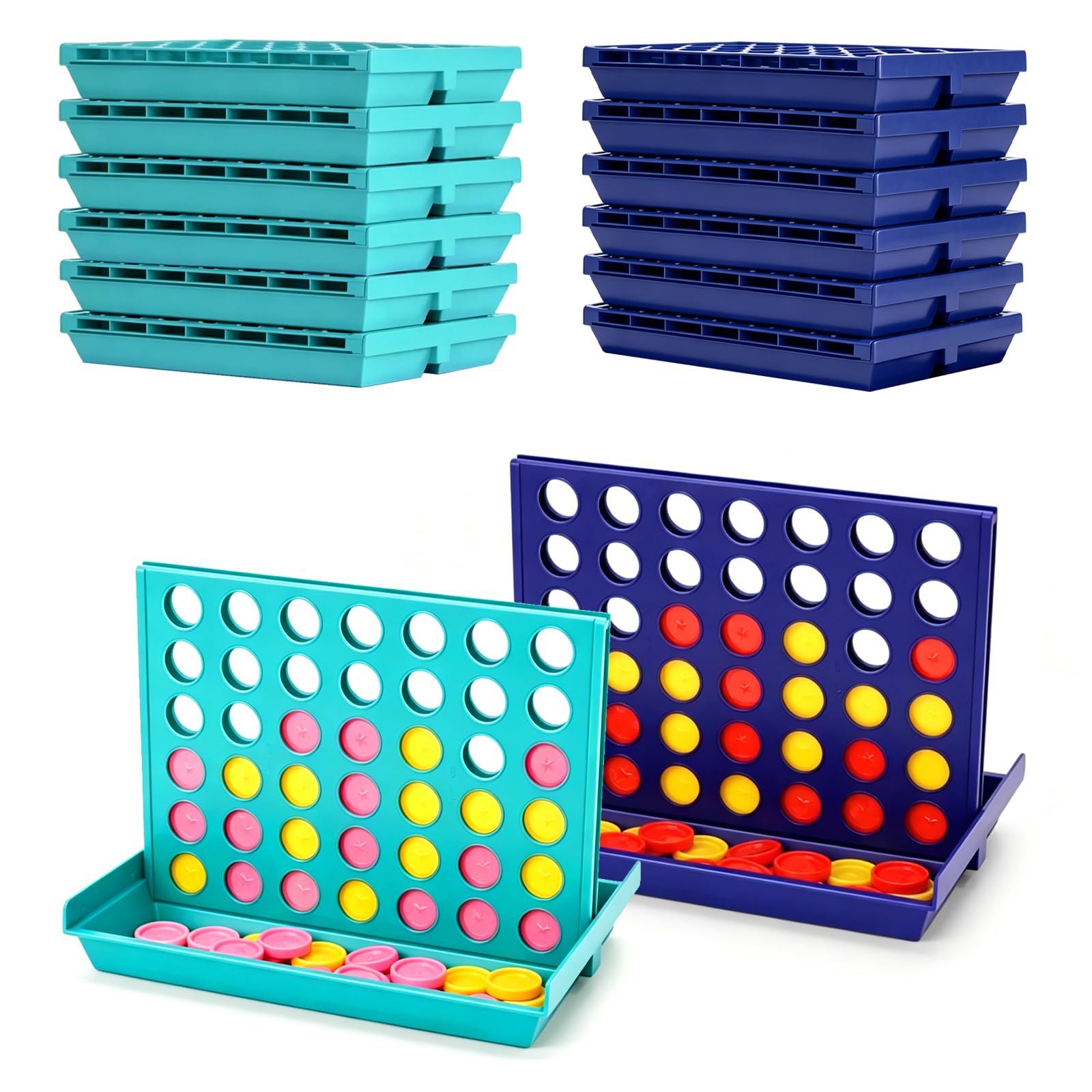 Conecta 4 juego de mesa portátil para evitar el aburrimiento infantil 7