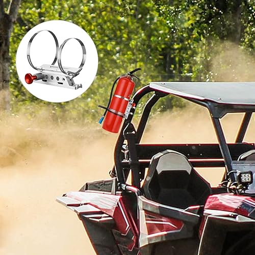 Miniatura 3 de Leopauto Soporte de Montaje para Extintor de Incendios de Vehículo, Soporte de Botella de Extintor de Incendios de Barra Antivuelco de Liberación