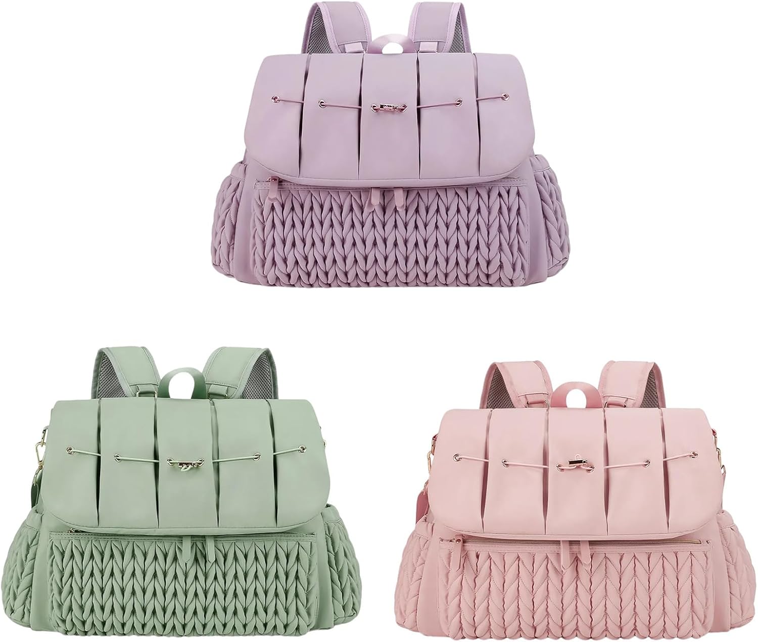 Multifunctional Diaper Bag Backpack with Changing Pad Large Capacity Foldable Travel Nappy Bag Multifunctional Diaper Ba