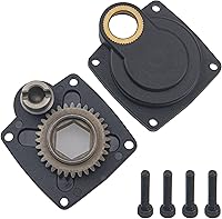 Vista 3 de ShareGoo Electric Roto Starter E-Start Placa trasera Power Back Cover 11012 y varilla de arranque de taladro Power Starter Eje Pin End 11003 para RC