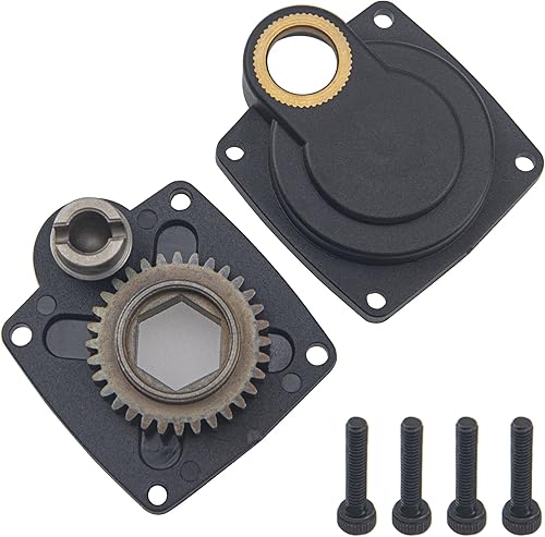 Miniatura 3 de ShareGoo Electric Roto Starter E-Start Placa trasera Power Back Cover 11012 y varilla de arranque de taladro Power Starter Eje Pin End 11003 para RC