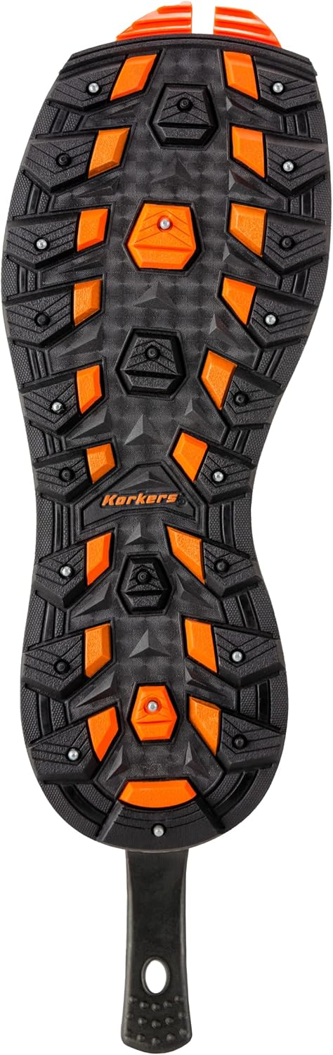 Korkers OmniTrax 3.0 Sole - All Terrain Studded Rubber Lug Sole with Carbide Studs - All Terrain Winter Traction