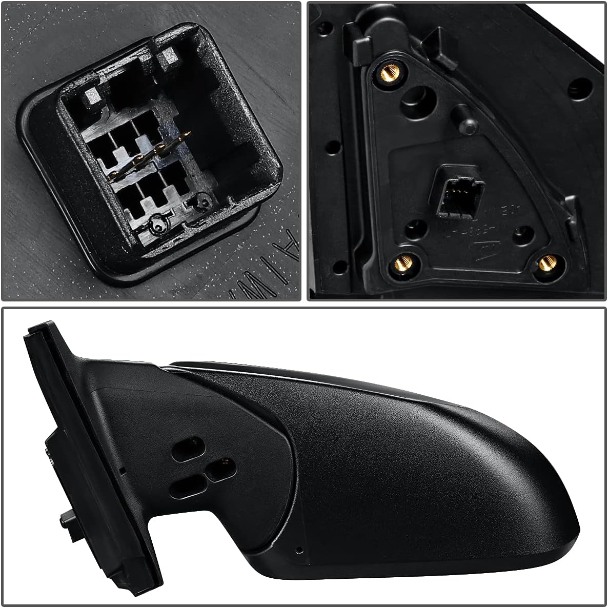 DNA Motoring OEM-MR-KI1320218 Heated Powered Adjustment Left Driver Side Door View Mirror Compatible with 2018-2020 Rio