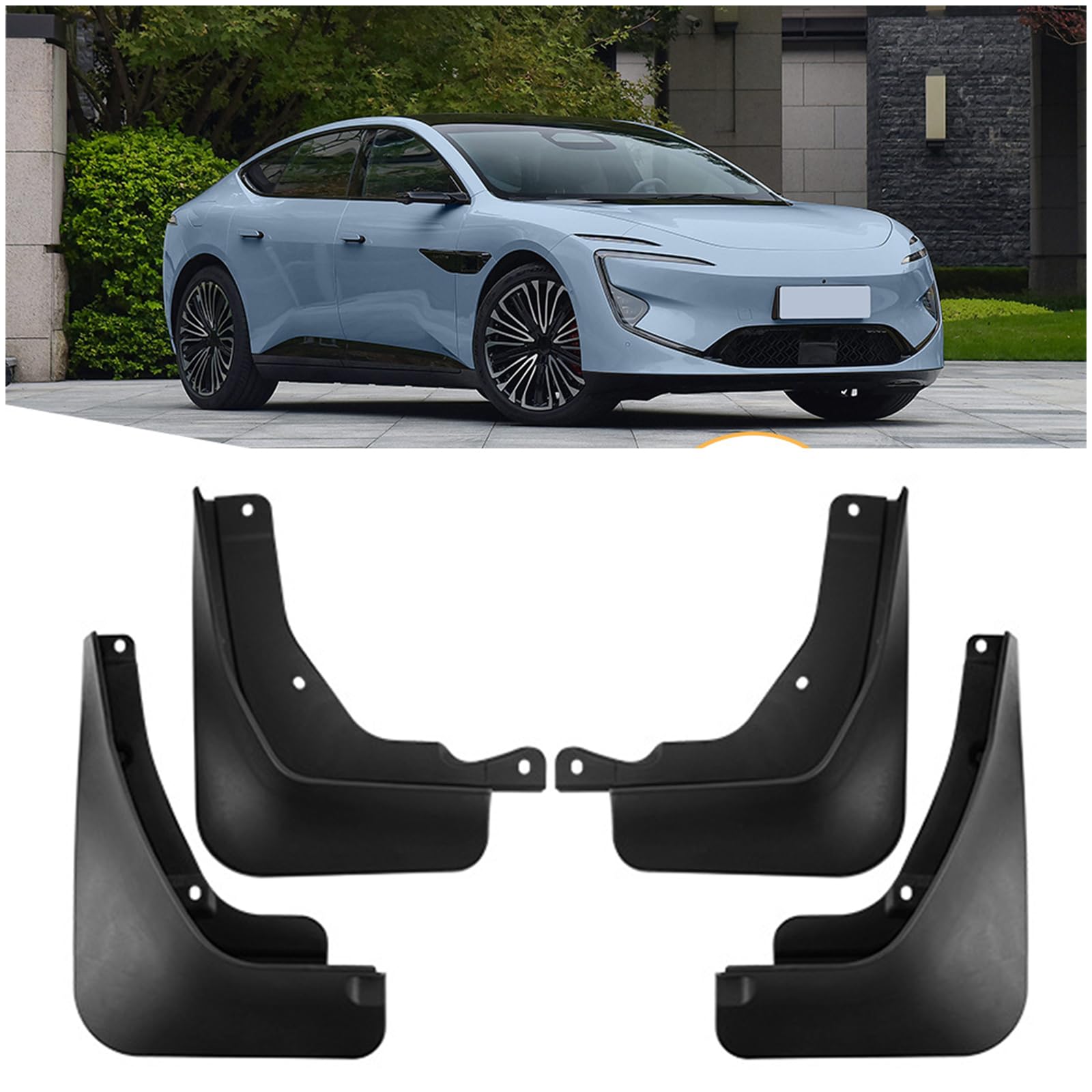 4PCS Car Mud Flaps for Avatar 12 2025, Front Rear Splash Guards Heavy-Duty Mudguards No-Drill Fender Protectors Anti-collision