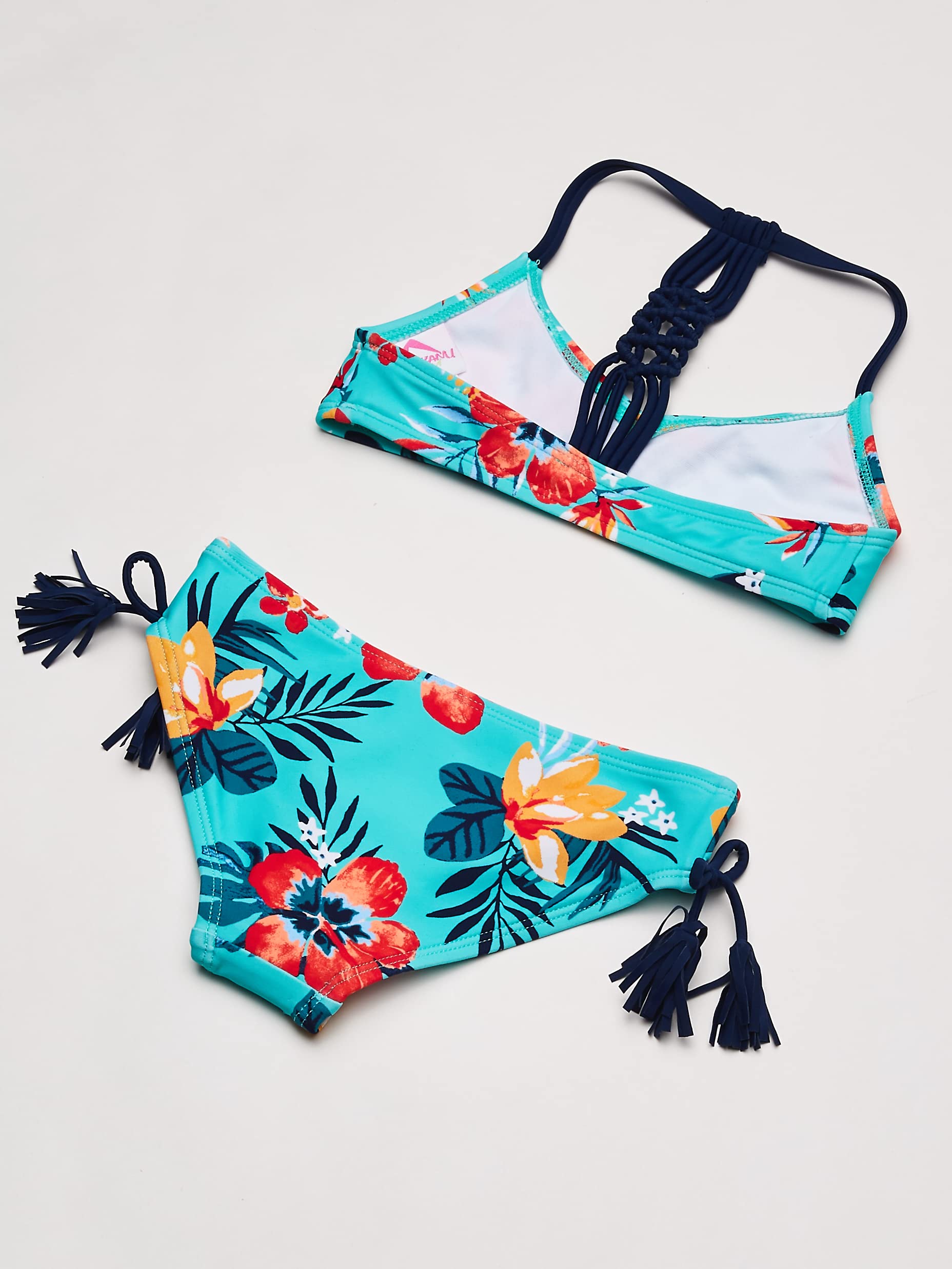 Kanu Surf Erin Camo V-Neck Bikini Beach Sport 2-Piece Swimsuit Costume a Due Pezzi Bambine e Ragazze