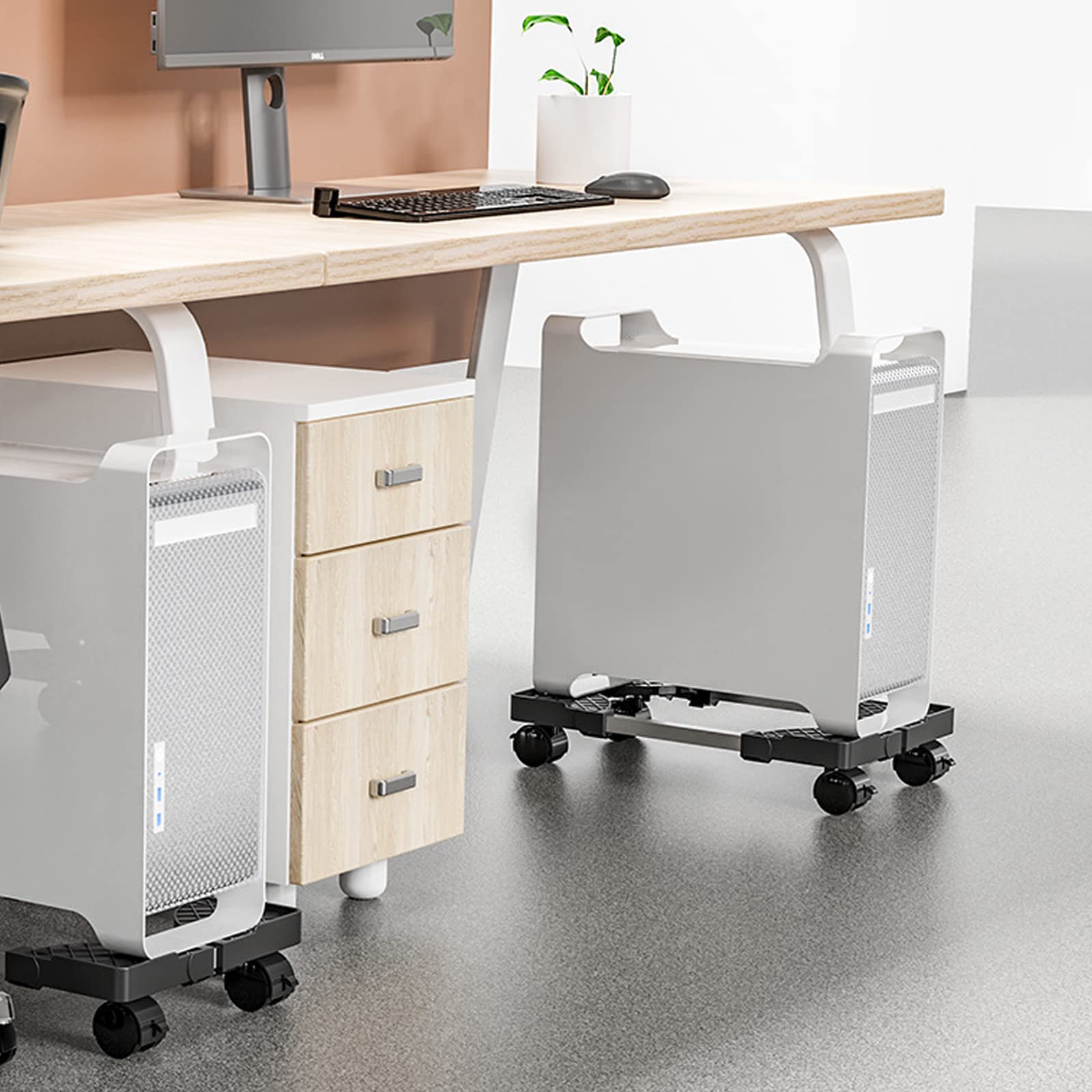 Hmseng Metall PC Ständer für PC-Tower, Computer Desktop Ständer