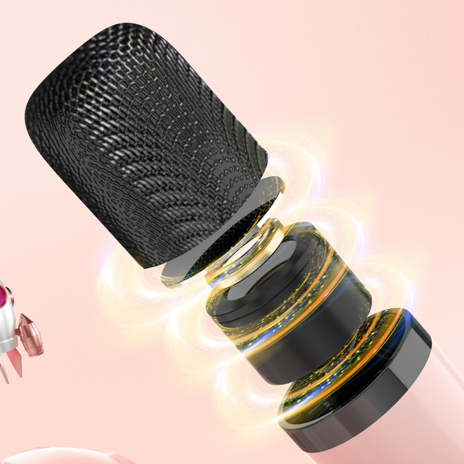 Juego de micrófono y altavoz, máquina de karaoke con micrófonos