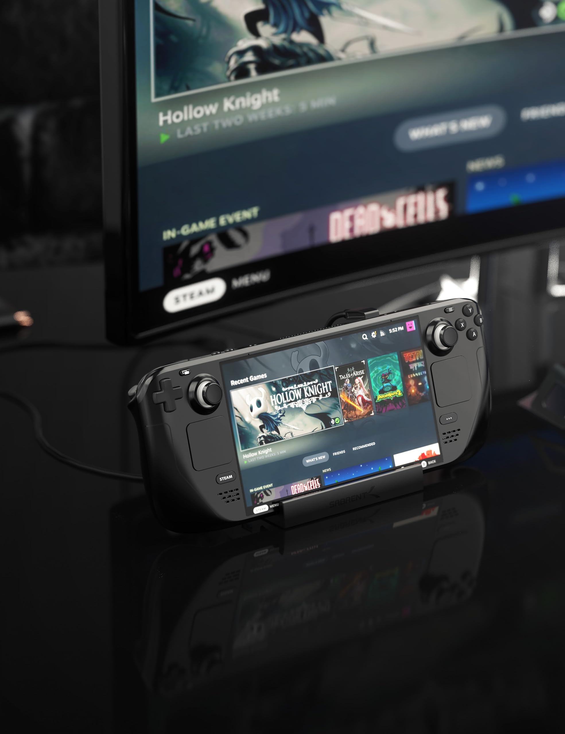 SABRENT Dock Steam Deck 6-en-1, Hub USB C avec 95 W PD Charge Rapide, Steam Deck Dock HDMI 4K@60Hz, Docking Station avec 3 Ports USB-A et 2 USB-C pour Valve Steam Deck et Rog Ally Design (DS-SD6P)
